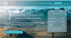Desktop Screenshot of bodyofharmony.com